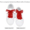 INSPIRE CHIC Sneakers Flat Snow Yarn Wide Transparent Shoe Laces 1" Width 2 Pairs - 2 of 4