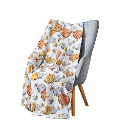 AVOIN colorlife Hello Pumpkin Fall Happy Harvest Maple Leaf Throw