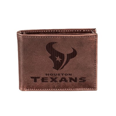 Evergreen Houston Texans Bi-Fold Wallet, Brown