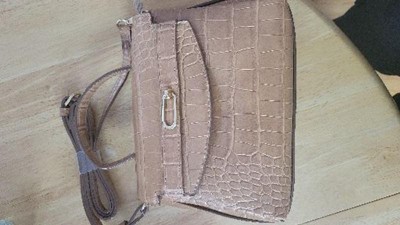 brown croc bag review