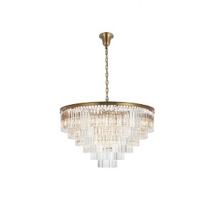 Elegant Lighting Sydney 33 - Light Chandelier in  Satin Gold - 1 of 3