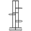 vidaXL White Iron 4-Floor Flower Stand with Wheels, Durable Plant Rack with Strong Frame and Versatile Storage Shelf, 17.3 - 3 of 4