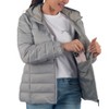 Alpine Swiss Eva Women’s Hooded Puffer Jacket | Lightweight Down Alternative Coat | Warm Packable & Water Resistant - 4 of 4