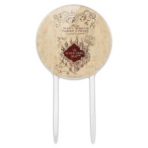 Harry Potter Marauders Map Acrylic Cake Topper - 1 of 4