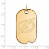 Black Bow Jewelry 14k Yellow Gold Plated Sterling Silver Tampa Bay Lightning NHL Large Pendant - image 2 of 3