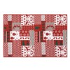 Christmas Area Rug Christmas Patchwork Pattern Floor Cover - 3 of 4
