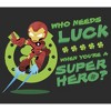 Women's Marvel Iron Man St. Patrick's Day Who Needs Luck Superhero T-Shirt - 2 of 4