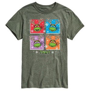 Men's - Teenage Mutant Ninja Turtles - Reindeer Turtles Short Sleeve Graphic T-Shirt - 1 of 4