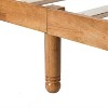 DOMETOUR Queen Elegant Style Wooden Platform Bed Frame With Headboard,No Need Box Spring - 3 of 4