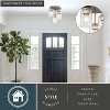 VAXCEL Park Ridge 3-Light 10.5 in. Wide Transitional Cylinder Flush Mount Lighting Fixture, Clear Glass Shade - 2 of 4