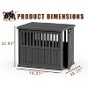 Kumasinova 30"/39" Dog Crate Furniture with Lockable Door,Multi-Functional Dog Crate for Indoor Use,Dog Kennel Indoor for Pet Safety and Comfort - 2 of 4