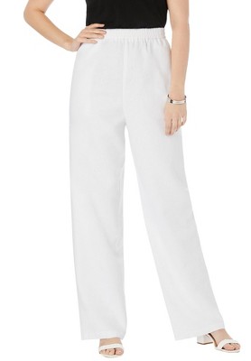 White Wide-leg Pants for Women