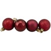 Northlight 96ct Shatterproof 4-Finish Christmas Ball Ornament Set 1.5" - Burgundy - 2 of 2