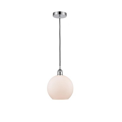Athens - 1 Light Cord Hung Mini Pendant In Industrial Style-10.75 Inches Tall and 8 Inches Wide