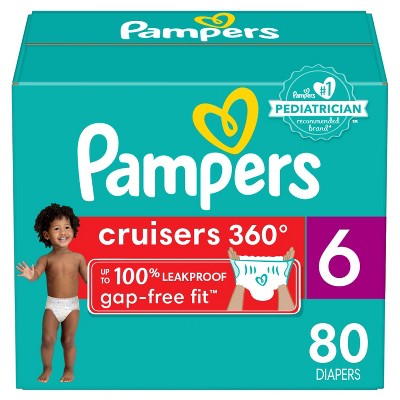 Pampers Cruisers 360 Diapers Enormous Pack - Size 6 - 80ct