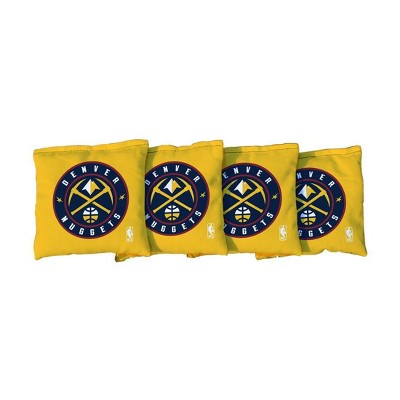 NBA Denver Nuggets Corn-Filled Cornhole Bags Yellow - 4pk