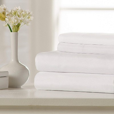 White Full Super Soft Triple Brushed Microfiber Sheet Set