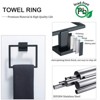 ChicFurnit Bathroom Towel Holder Wall Mounted Stainless Steel Set for Chic Bathroom Design, Black, 23.82"*7"*5.2" - 4 of 4