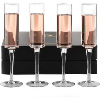 LEMONSODA Champagne Flutes Set of 4 - 6oz