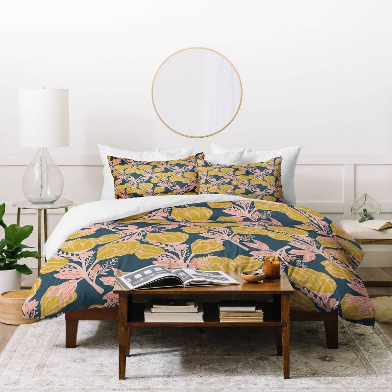 Oris Eddu Magnolia Bloom Duvet Set - Deny Designs, 5 of 8