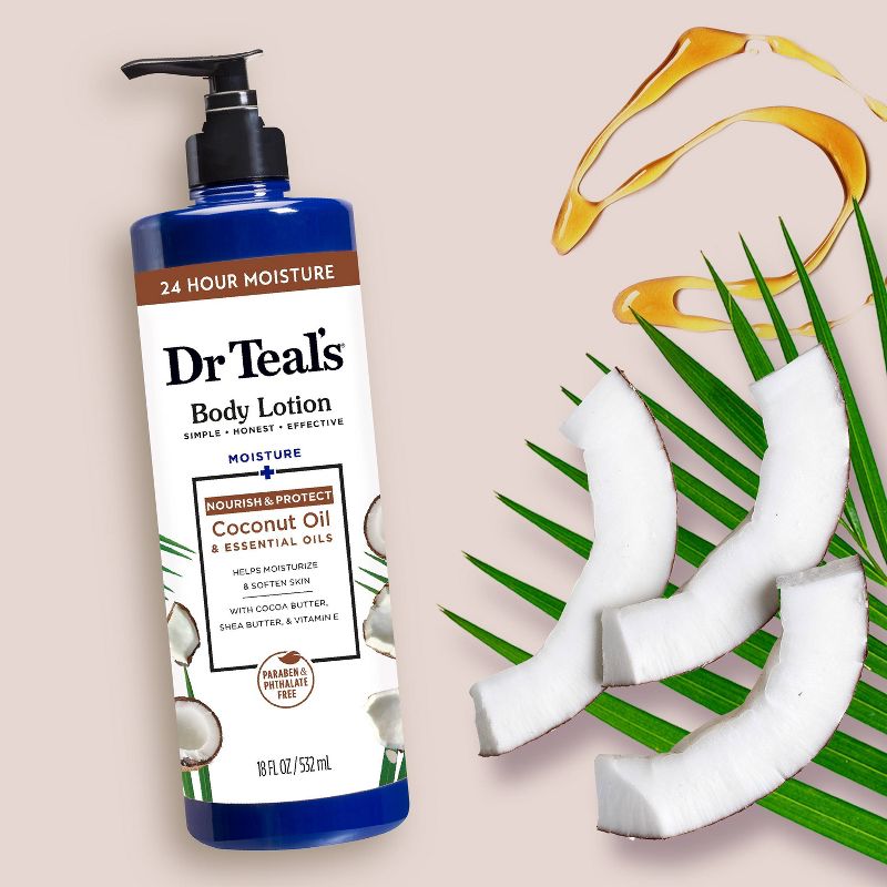Dr Teal&#39;s Nourishing Coconut Oil Body Lotion - 18 fl oz, 5 of 10