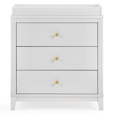 Delta Children Eloise 3 Drawer Dresser with Changing Top - Moonstruck Gray