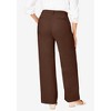 Jessica London Women's Plus Size Stretch Cotton Chino Wide-Leg Trouser - 3 of 4