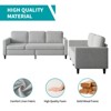 Mjkone Sectional Sofa Couches Set for Living Room 3-Seat Sectional Sofa&Loveseat Sofa - 4 of 4