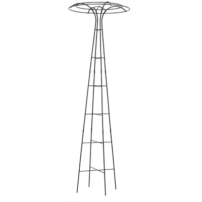 Essex Outdoor Garden Trellis 69" Tall For Climbing Vegetables, and Flowers - black - Gardener's Supply Company