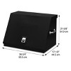 Montezuma 36" x 17" Triangle Toolbox (steel, black) - 3 of 3