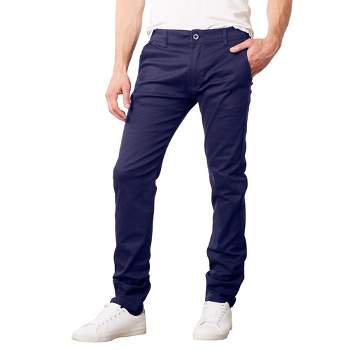 Galaxy By Harvic Men's Slim Fit Cotton Stretch Classic Chino Pants