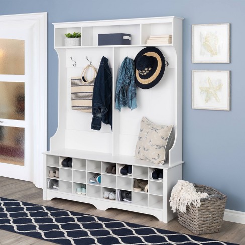 48 Wide Hanging Entryway Shelf Drifted Gray - Prepac : Target