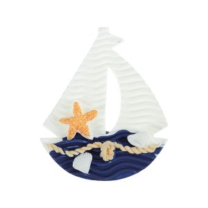 Unique Bargains Durable Magnetic Fridge Sticker Dark Blue White 1 Pc - 1 of 3