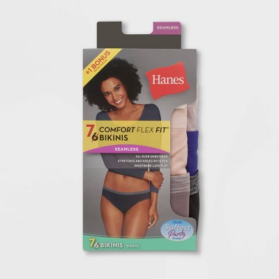 Hanes Women's Nylon Brief Panties, 6-Pack 