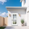 Lirago 36 x 80 Right hand Inswing White Fiberglass Front doors with Brickmould 6-9/16" Vinyl Frame Low-E Glass - 2 of 4