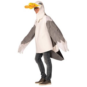 Imposta Costumes Adult Seagull Costume Bodysuit One Size White - 1 of 1