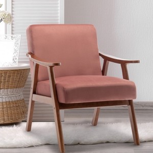 Grungis Accent Chair with Extra-Thick Backrest,Lounge Chair,Modern Wingback Chair for Bedroom,Reading Room,Office - 1 of 4