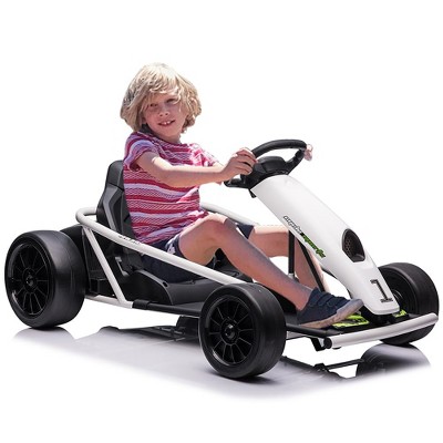 24V 9Ah Kids Ride-On Go-Kart Toy, High-Speed 8MPH Drifting Car with Powerful Motors