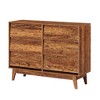 LIVAREEmlen 6 Drawer Console Table Features Vintage-style and Bevel Design - 2 of 4