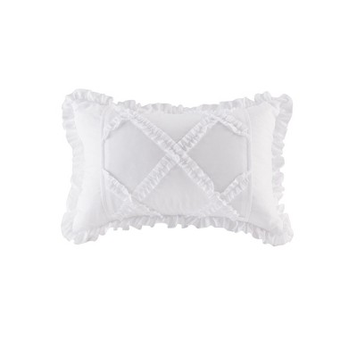 White Microfiber Reversible Quilted Daybed Cover Set