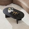 NicBex 40 Inch Oval Coffee Table Pedestal Base Contemporary Design Living Room Office Center Table Easy Assembly - 4 of 4