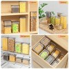 Racxily 8 PCS Plastic Kitchen and Pantry Organization Canisters for Cereal, Dry Food, Flour and Sugar, BPA Free, Free Spoon Set, Labels & Marker - 3 of 4