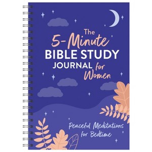 The 5-Minute Bible Study Journal for Women: Peaceful Meditations for Bedtime - by  Joanne Simmons (Spiral Bound) - 1 of 1
