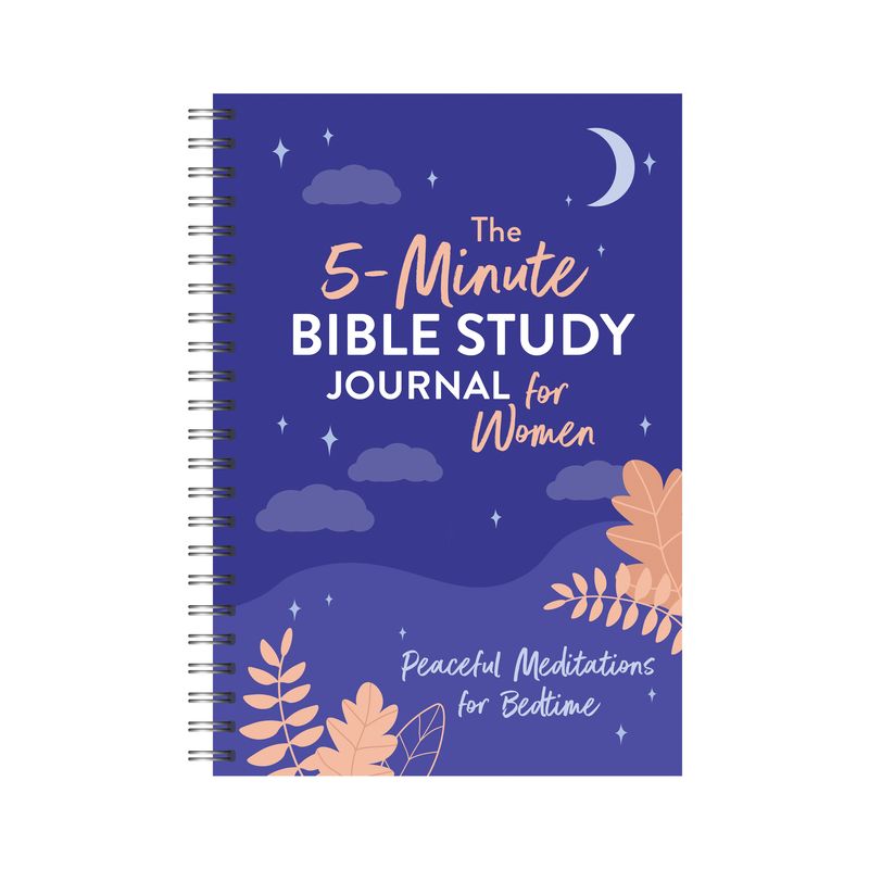 The 5-Minute Bible Study Journal for Women: Peaceful Meditations for Bedtime - by  Joanne Simmons (Spiral Bound), 1 of 2