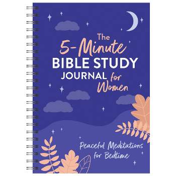 The 5-Minute Bible Study Journal for Women: Peaceful Meditations for Bedtime - by  Joanne Simmons (Spiral Bound)