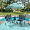Lahome Outdoor Back to College Series Plastic Straw Rug-Waterproof Reversible Mat for Patio, Backyard, Camping, RV Awning - 3 of 4