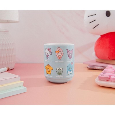 Hello Kitty and Friends Blue Ceramic Tea Cup, 9 Ounces