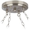 Possini Euro Design Deco Brushed Nickel Swag Pendant Chandelier Modern Marbleized Glass 4-Light Fixture for Dining Room Foyer Kitchen Island Entryway - image 2 of 4