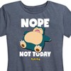 Women's - Pokémon - Nope Not Today Snorlax Short Sleeve Graphic T-Shirt - 2 of 4