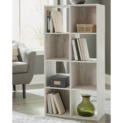 Whitewash 8-Cube Transitional Organizer Shelf